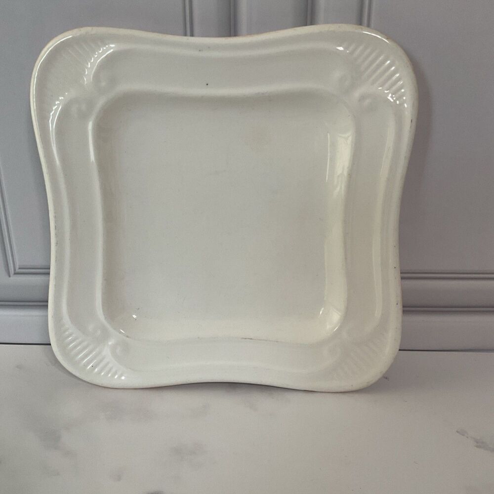 Le Grande Buffet Sabatier Dessert Salad Plate 4530 Stoneware Square Vintage